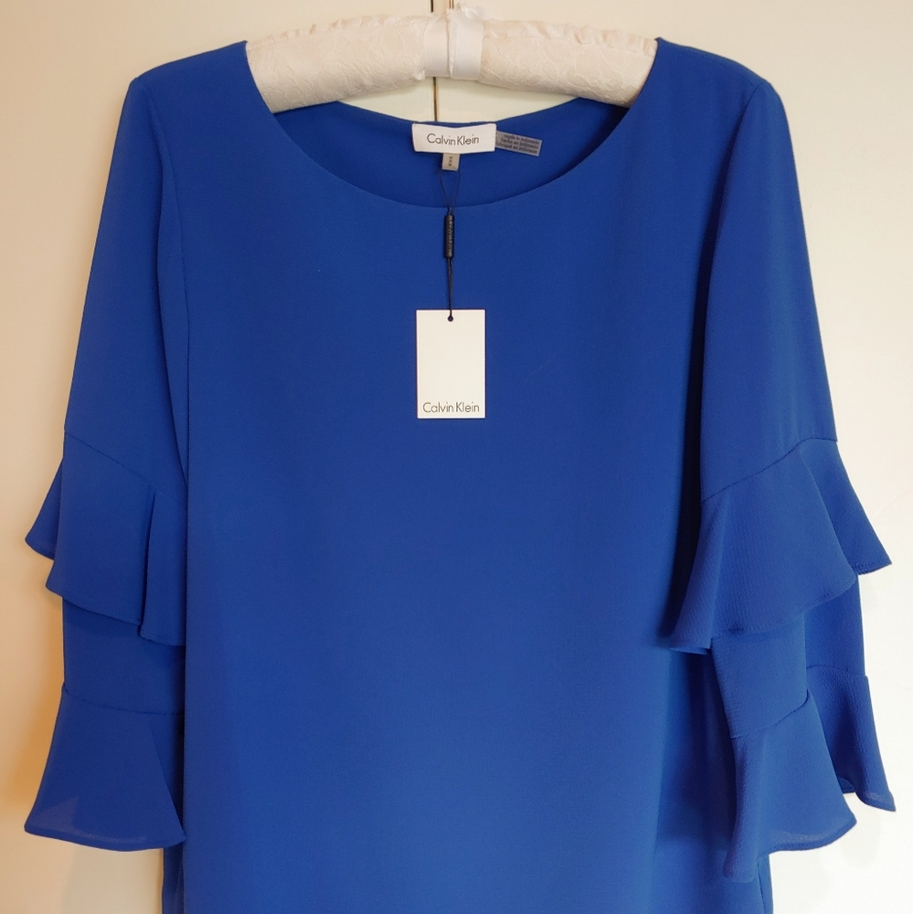 Calvin Klein Royal Blue Tunic Sz Med